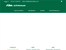 Tablet Screenshot of klatterhallen.com
